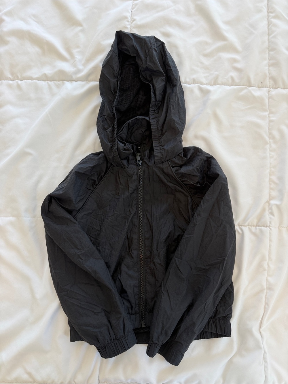 all in motion Black Hooded Rain Jacket for Kids